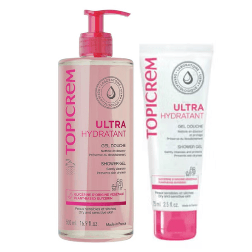 ULTRA-HYDRATANT Gel Douche TOPICREM 500 ML+ 75 ML
