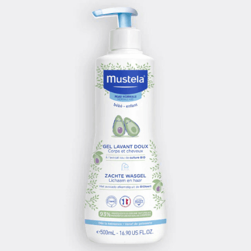Gel Lavant Doux Bébé à l'avocat BIO MUSTELA 500 ML